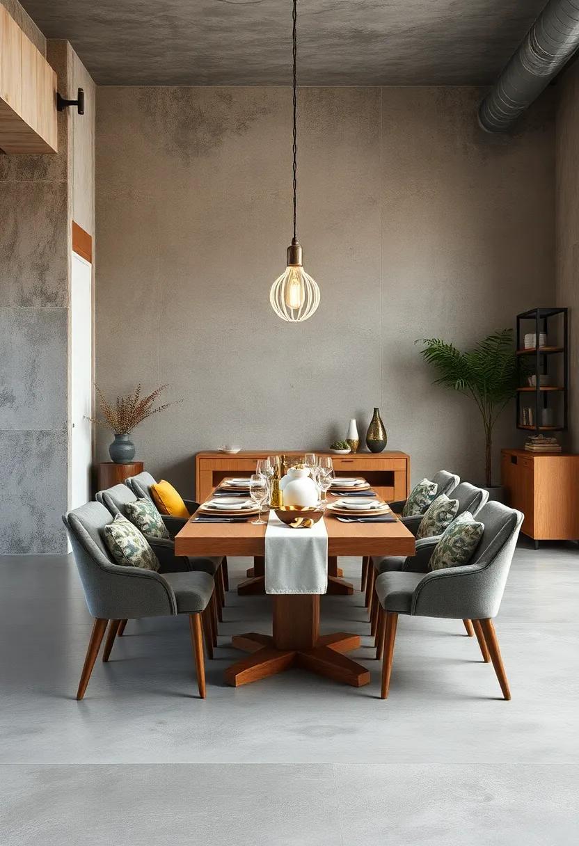Soft Fabrics for Contrast: Use soft‍ table linens or cushions to create a ⁣contrast with the hardness of industrial materials