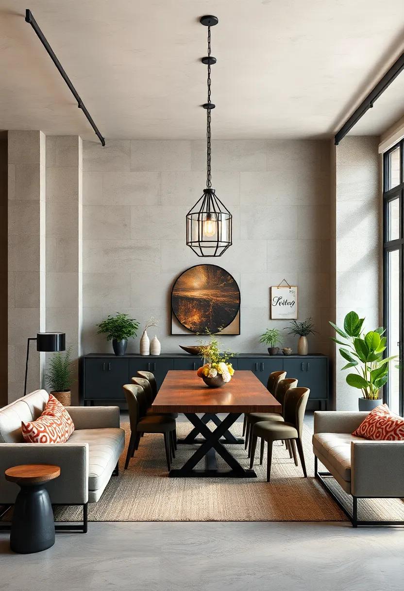 Statement Lighting Fixtures:⁣ Invest in⁤ bold pendant lights or vintage-inspired chandeliers⁤ that serve‍ as eye-catching focal‌ points over the⁢ dining table