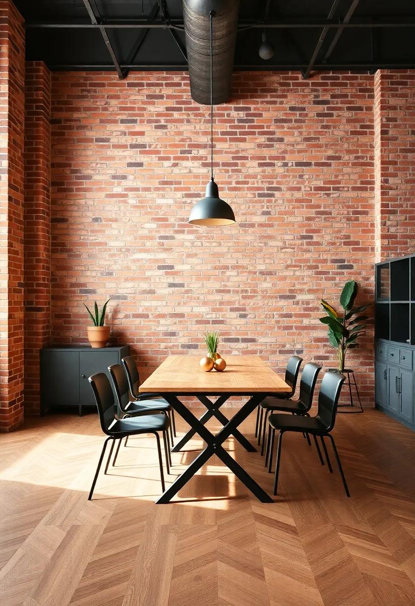 Warm Color‌ Palette: Stick to warm colors like deep reds ⁣or burnt oranges for an inviting⁢ response ‍against the neutral brick tones