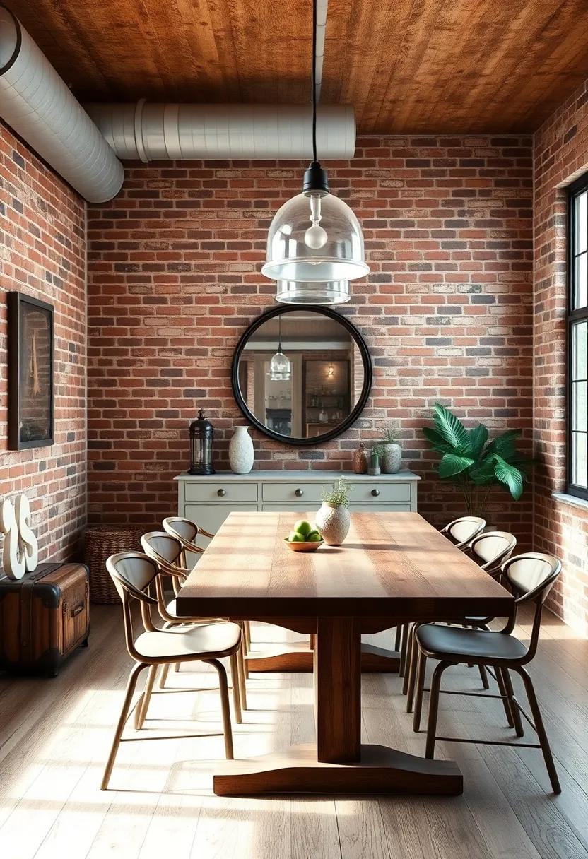 Vintage Accents:​ Incorporate reclaimed items like an old suitcase or an antique mirror to enhance the industrial vibe