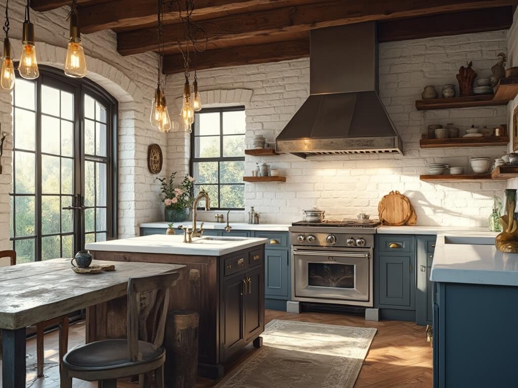 Industrial Farmhouse Kitchen: Transform Your Space with Rustic Charm and Modern Style