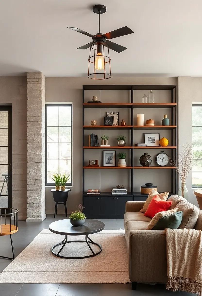 Light Up Shelving: Install a small cage light​ inside a ​shelving unit to spotlight décor items and add depth‌ to your space