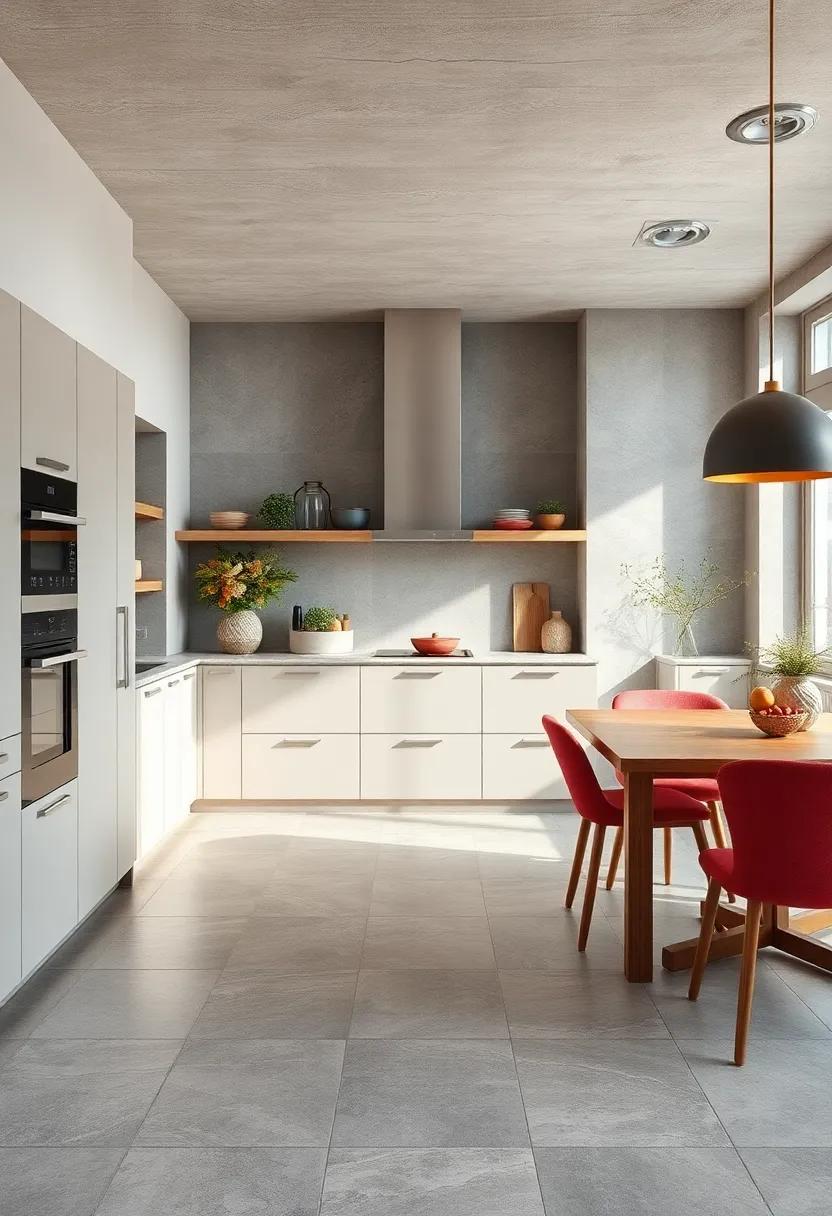 Integrating Grey Tiles with Natural Materials for a‌ balanced Look