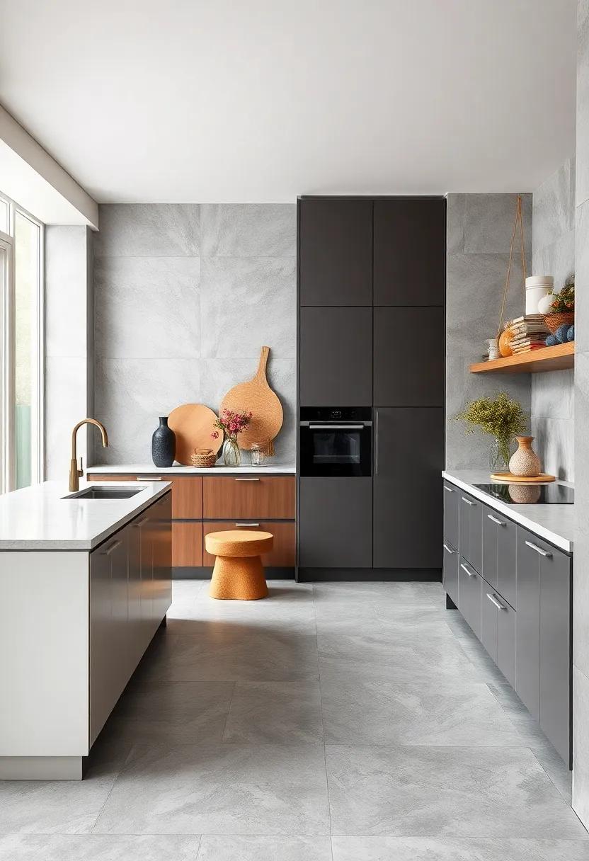 Timeless Design: The Harmony of⁤ Grey Kitchen Floor Tiles and Classic Decor