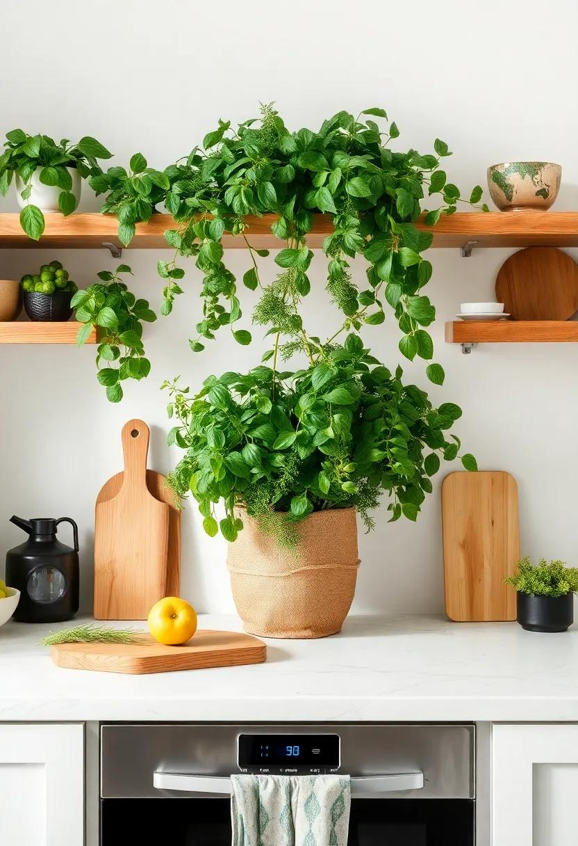 Add greenery: Lush plants or herbs can not only beautify your kitchen but also provide fresh ingredients right at your fingertips