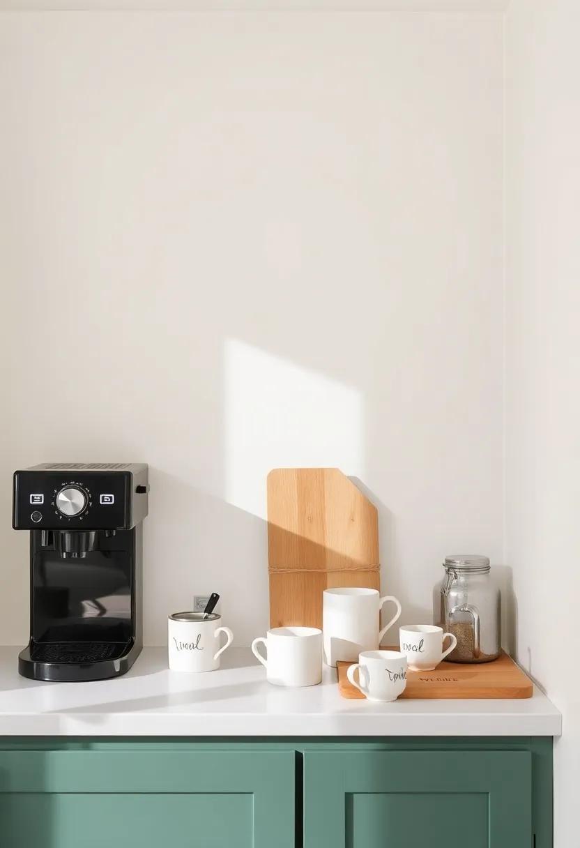 Create a Coffee Corner: Design a cozy nook dedicated to your caffeine fix, complete with an espresso machine and delightful mugs