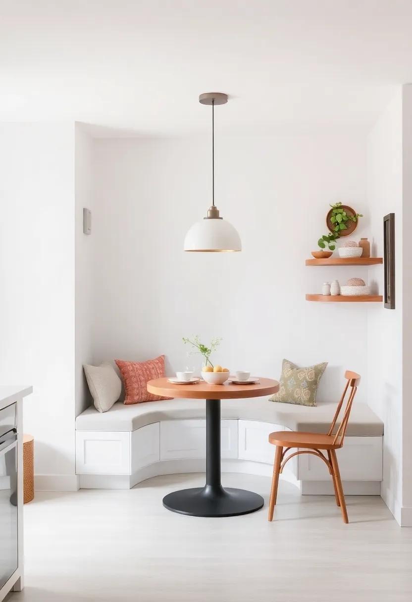 Create an Eat-In Nook: A small table or breakfast bar can encourage family gatherings and leisurely meals, enhancing the kitchen's charm