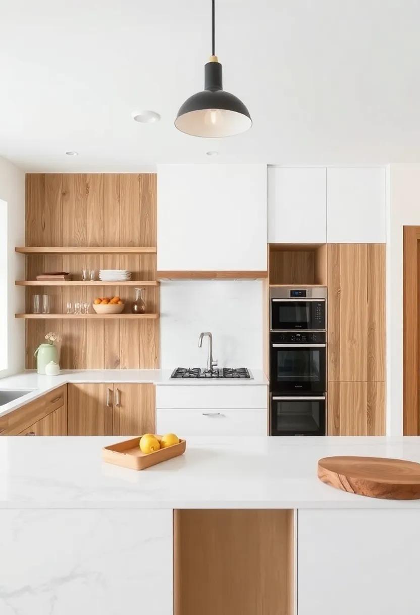 Incorporate Natural Materials: wood, stone, and metal can add warmth and texture, transforming your kitchen into a cozy, inviting haven