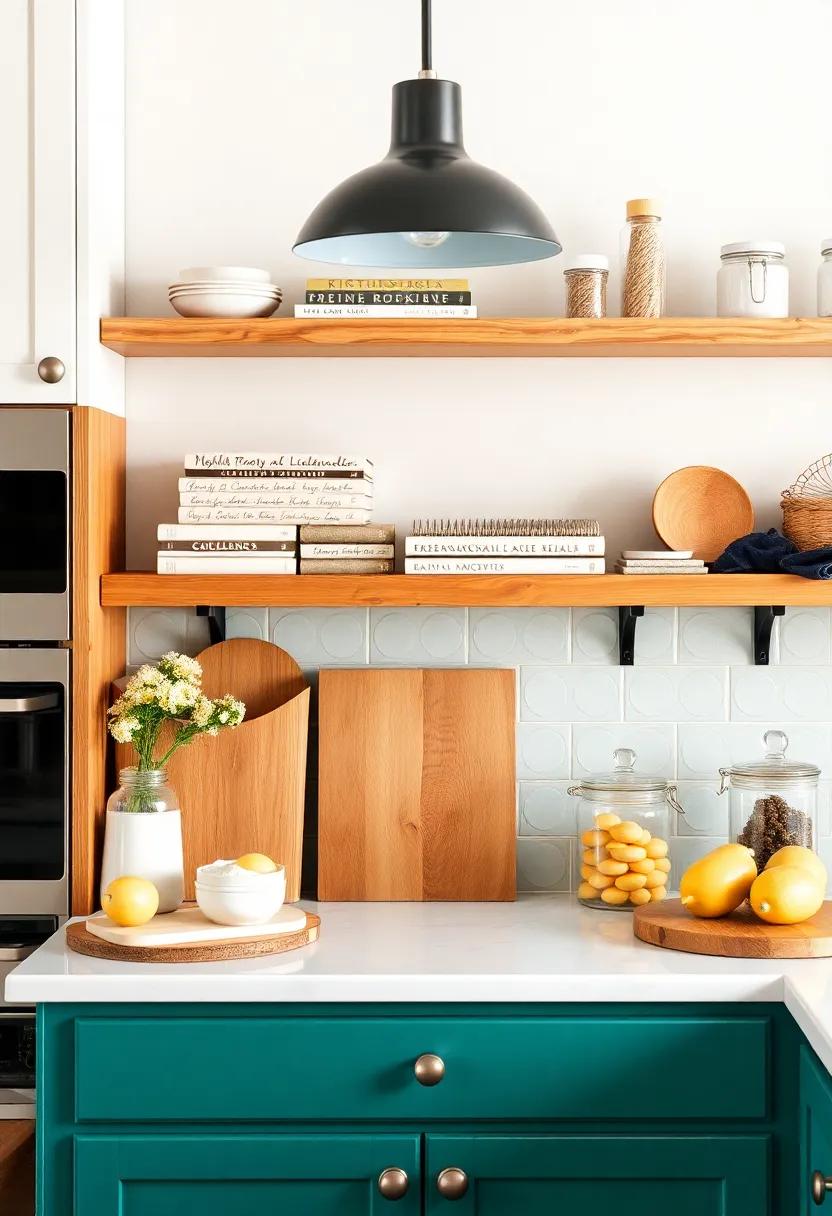 Infuse Personal Touches: Display family recipes or cherished cookbooks prominently to make the kitchen feel personal and inviting