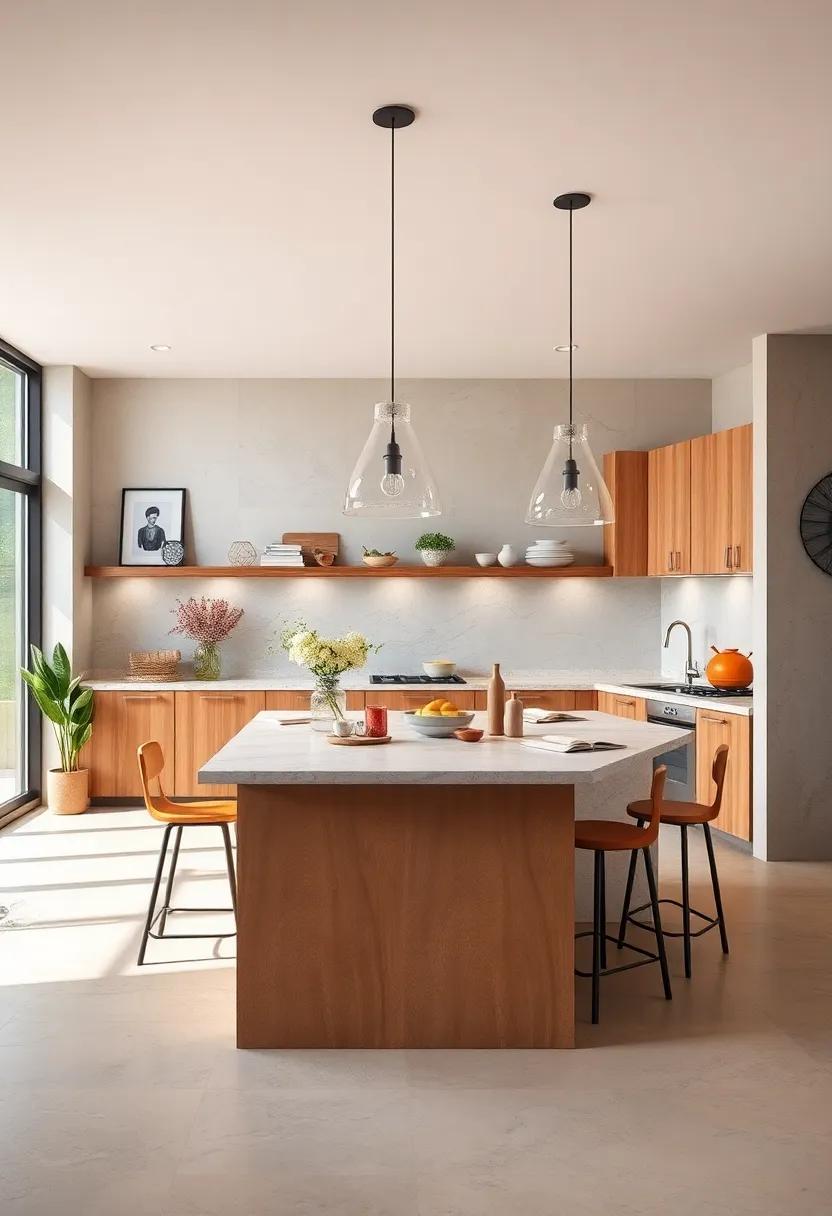 The Breakfast Bar: Discover a kitchen island featuring a raised countertop,ideal for casual dining and morning coffee rituals