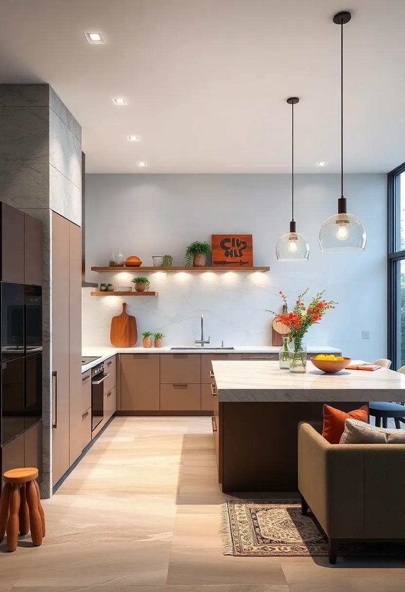 The Family Hub: Learn about islands designed with large family gatherings in mind, featuring spacious surfaces and cozy seating options