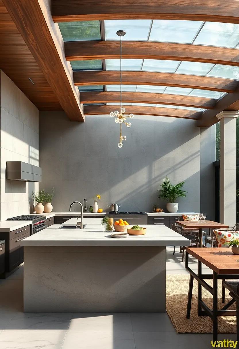 The Outdoor Extension: Check out weather-resistant kitchen islands perfect for outdoor cooking and entertaining, merging elegance with functionality