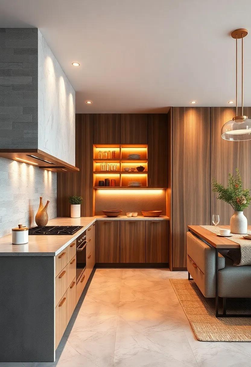 Incorporate Under-Counter Lighting to Enhance Visibility and showcase Storage