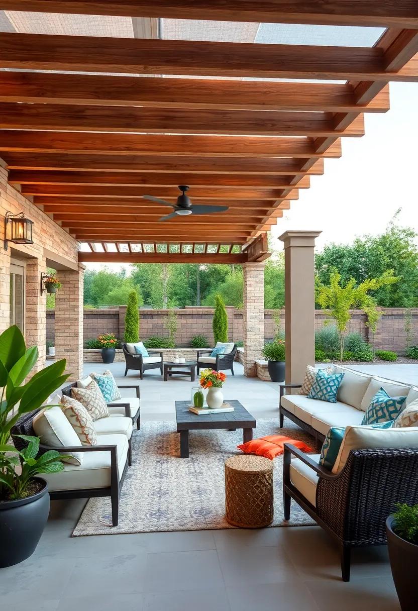 Elevated experience: Discover multi-level patios where a raised pergola design offers shelter while providing stunning views and added layers of interest