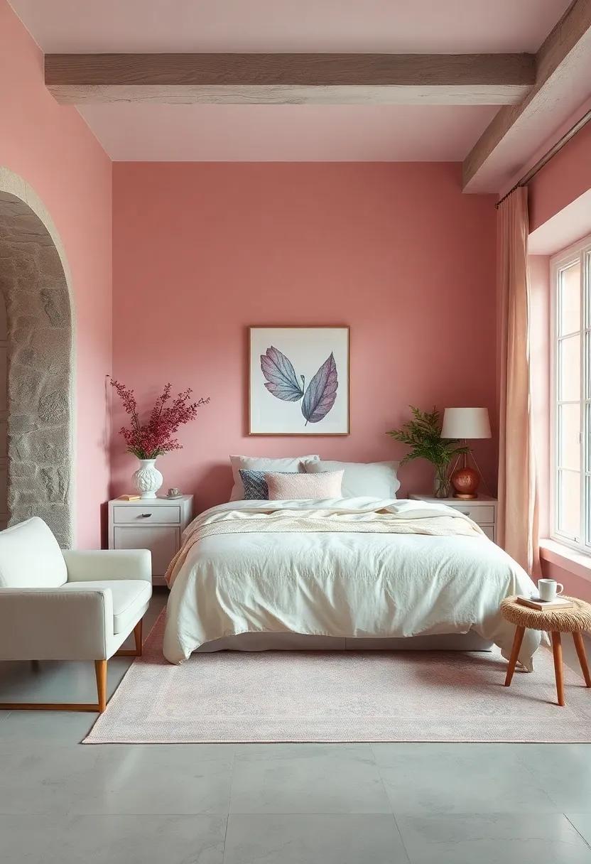 Faded rose: A vintage-inspired hue that whispers charm and elegance, faded rose creates a romantic atmosphere perfect for unwinding