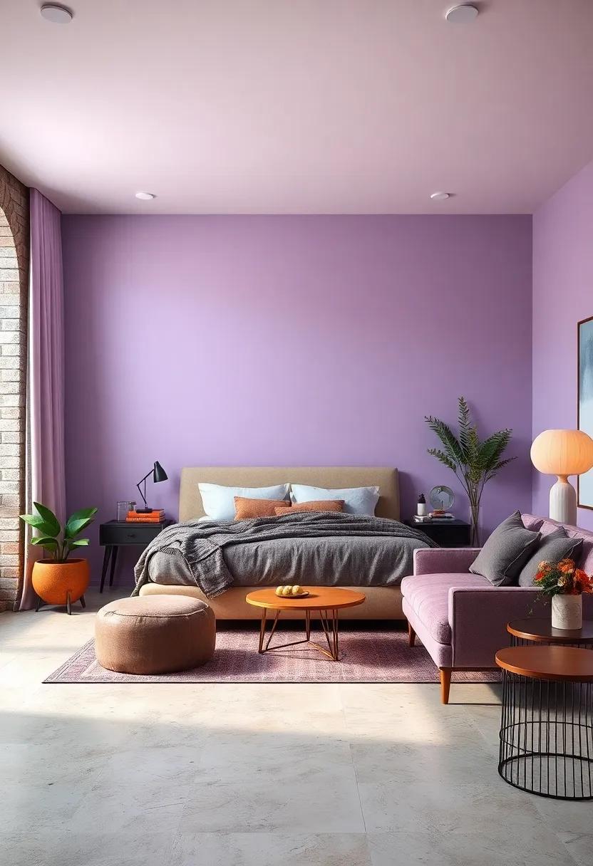 lavender Mist: Combining the calming properties of lavender with a hint of mistiness, this color invites a peaceful ambiance that's perfect for winding down