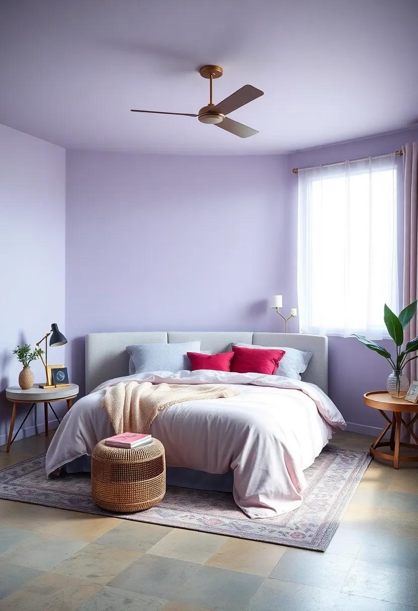 Light Periwinkle: With hints of both blue and lavender, light periwinkle evokes calmness and tranquility, creating a dreamy retreat