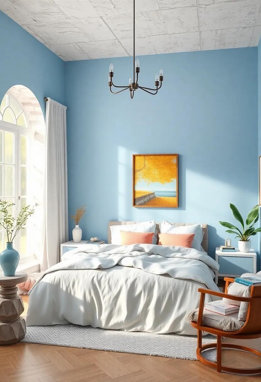 powder Blue: This delicate shade of blue evokes the tranquility of a clear sky, creating a soothing backdrop for restful nights and peaceful mornings