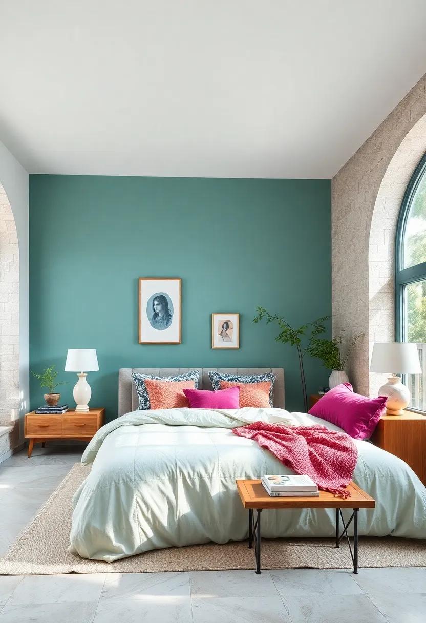 Tranquil Teal: A lovely blend of blue and green, tranquil teal instills a sense of peace and calm, evoking images of serene waters