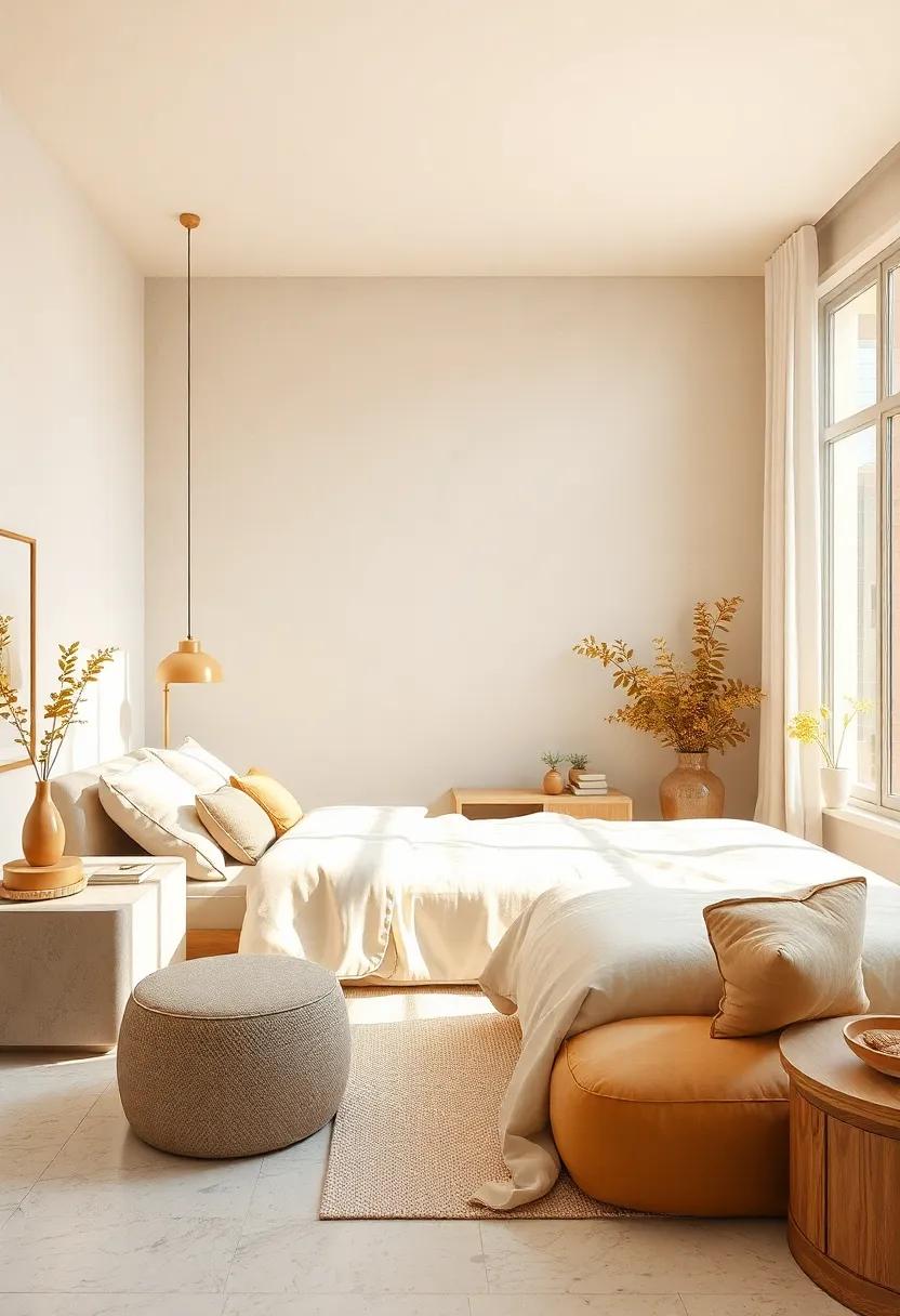 Warm Cream: Offering a luxurious feel, warm cream enhances the light in the room and provides a serene canvas to decorate upon