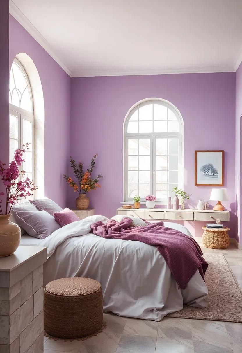 Whispering Lilac: A gentle lilac hue adds a touch of elegance while promoting relaxation, making it an ideal choice for a serene sleep environment