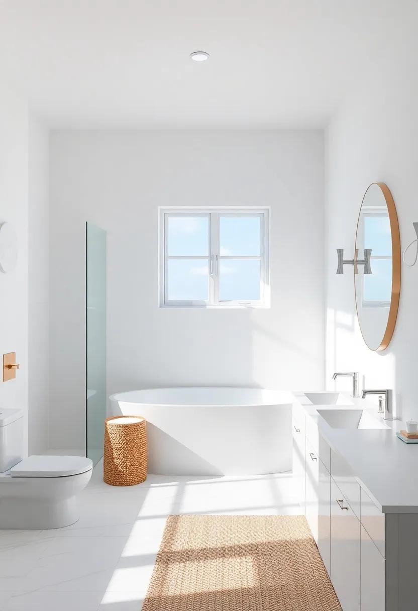 Luminous Spaces: Designing a Brightly Lit Coastal Bathroom Oasis
