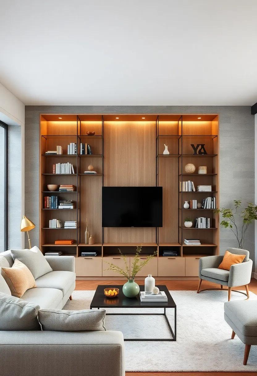 Celebrate simplicity with a Scandinavian-inspired bookcase, where clean lines and glass shelves work together to create a peaceful, uncluttered environment