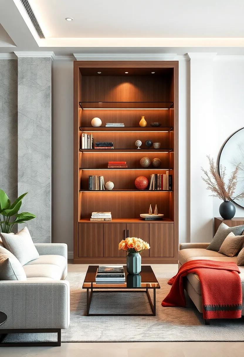 Introduce an elegant touch with a high-gloss finish bookcase, perfectly paired with glass shelves that reflect light and elevate your space