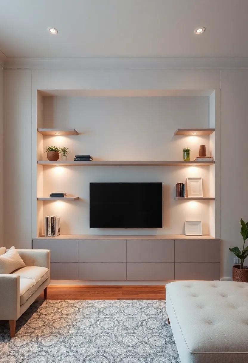 Layered⁣ Lighting: Accentuating Shelves with Ambient Illumination