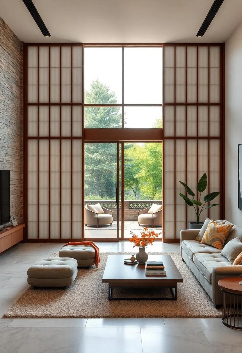 Nature-Inspired Designs: Incorporate frosted sliding doors with etched botanical patterns to bring a touch of nature indoors while maintaining privacy