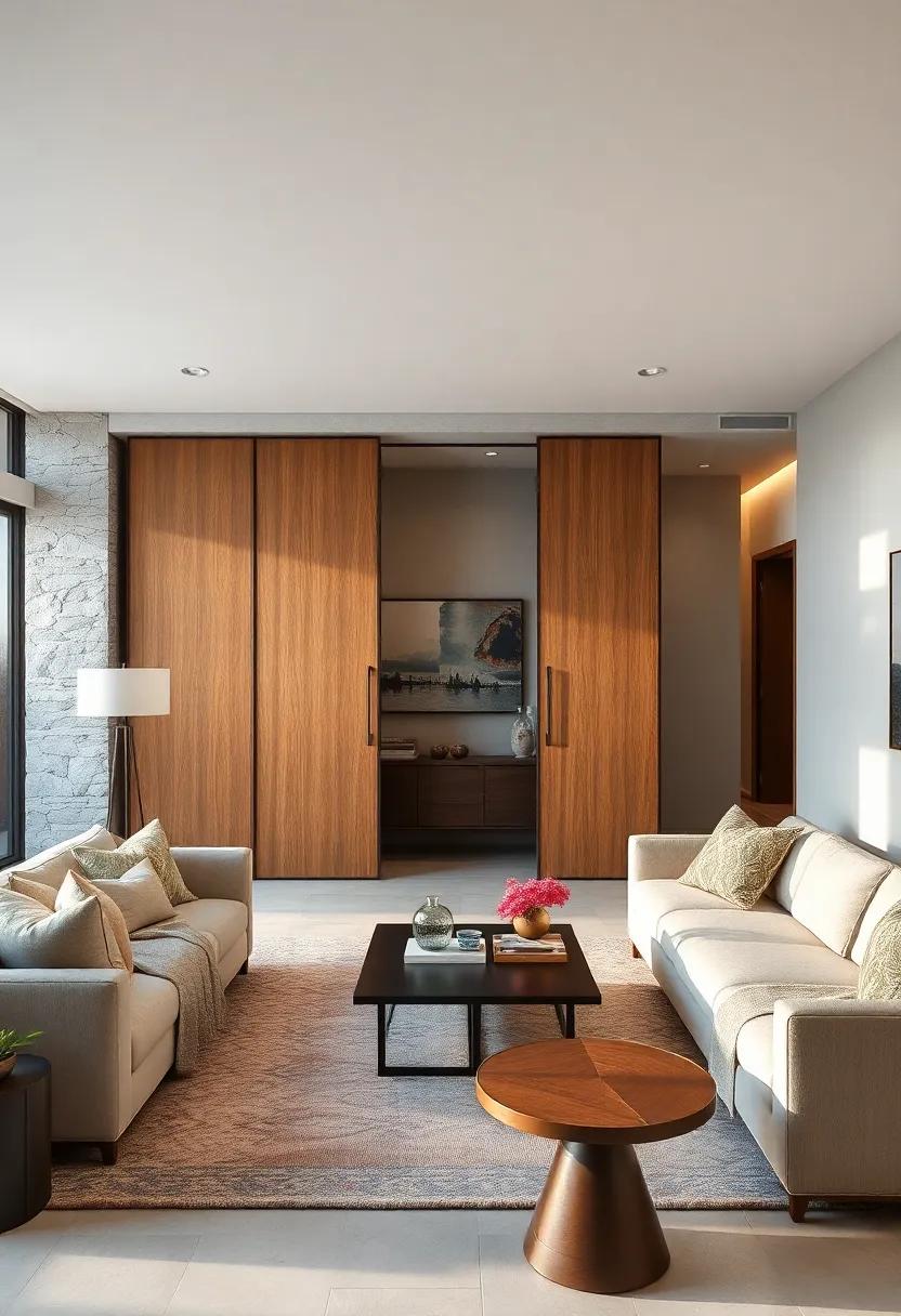 Customizable Solutions: Look for customizable sliding doors that can be adapted to fit your specific style and functional needs within the living room