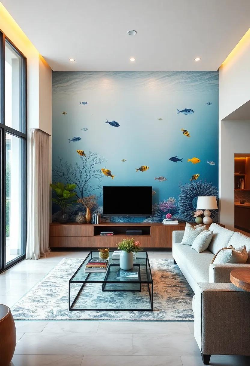 underwater Escape: Dive into⁣ elegance ‌with decals of oceanic life, such as fish and coral, to create a tranquil marine ‌atmosphere