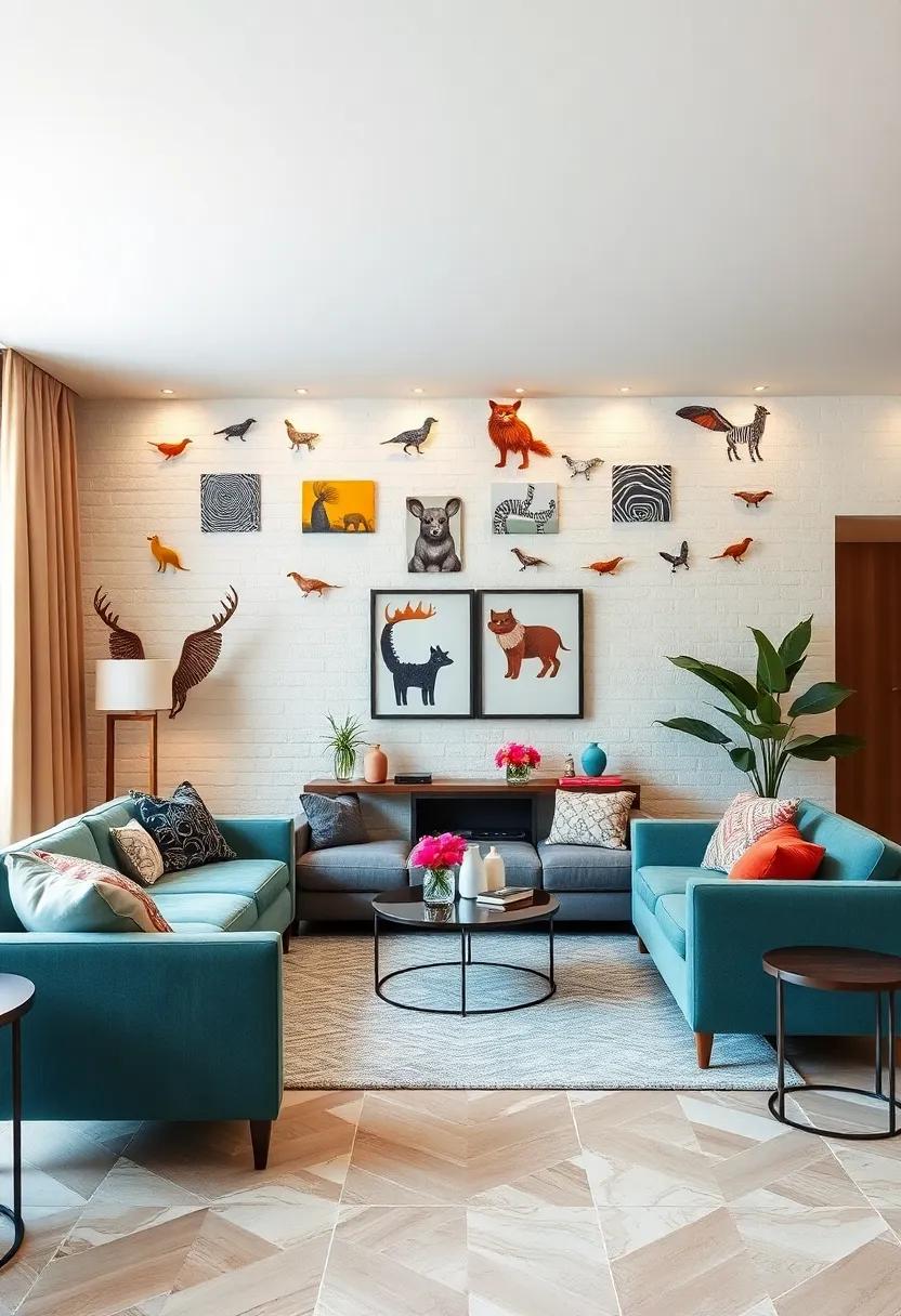 Playful Animals: Add charm ‍and ⁣whimsy⁤ with​ cute animal decals that can appeal⁢ to both children and adults, creating‌ a fun atmosphere