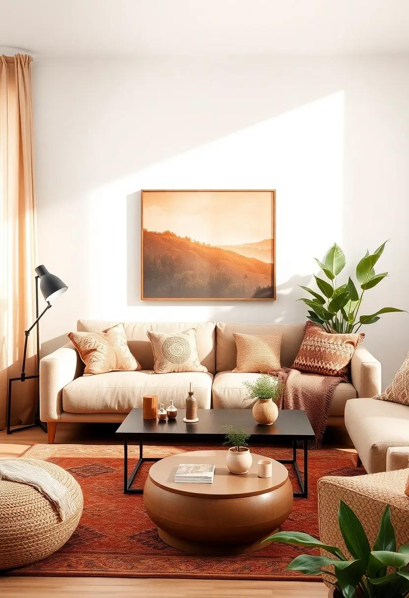 Earthy Patterns: Incorporate patterns like⁣ tribal prints or floral motifs⁣ in warm tones, whether ​through‍ cushions, curtains, or accent‍ pieces