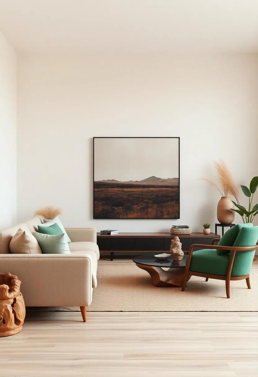 Nature-Inspired Decor: Use decor inspired by the outdoors, such as driftwood sculptures or stone ⁣vases, to further connect the⁢ space with nature
