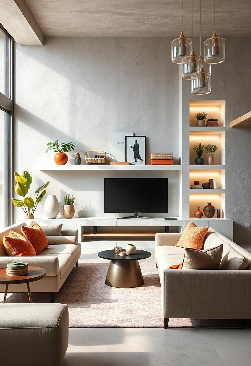 Functional Nooks: Transform shelves into functional spaces by including baskets or boxes that store items while also looking stylish