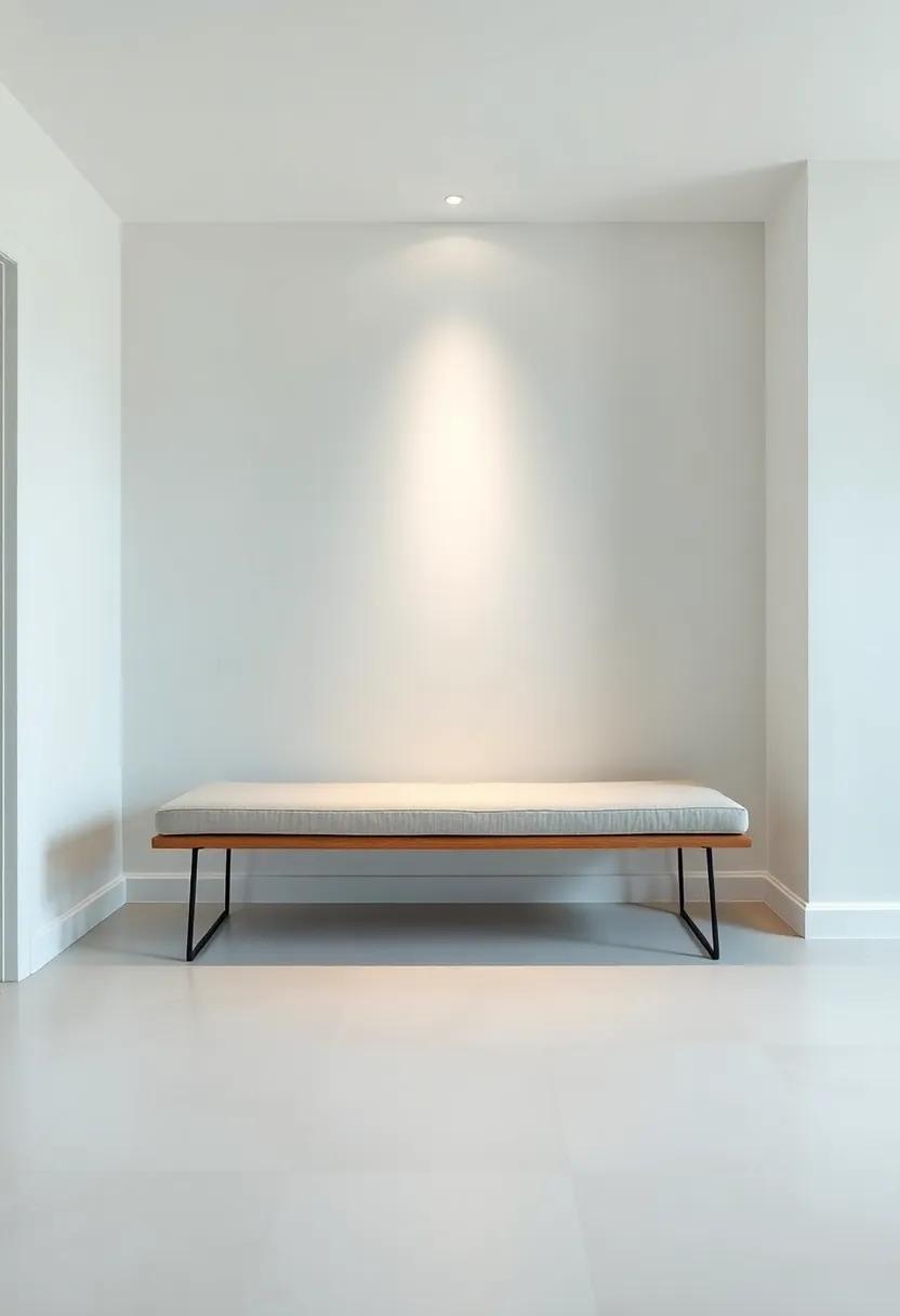Chic ​Minimalism: Embracing a Simpler Aesthetic with a Long Bench