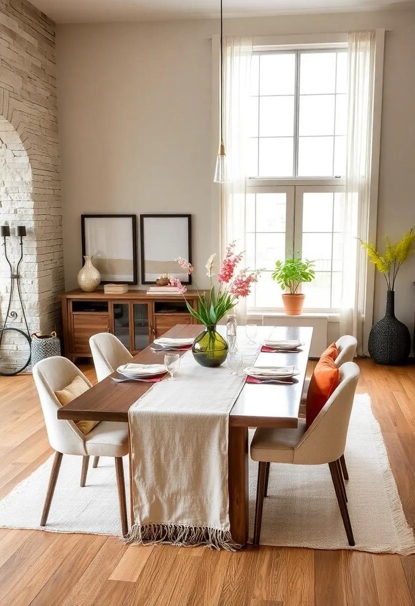 DIY Table Runner:⁣ Craft a⁣ unique table ⁢runner from fabric remnants or‍ old linens​ to add ​texture‌ without breaking⁢ the bank