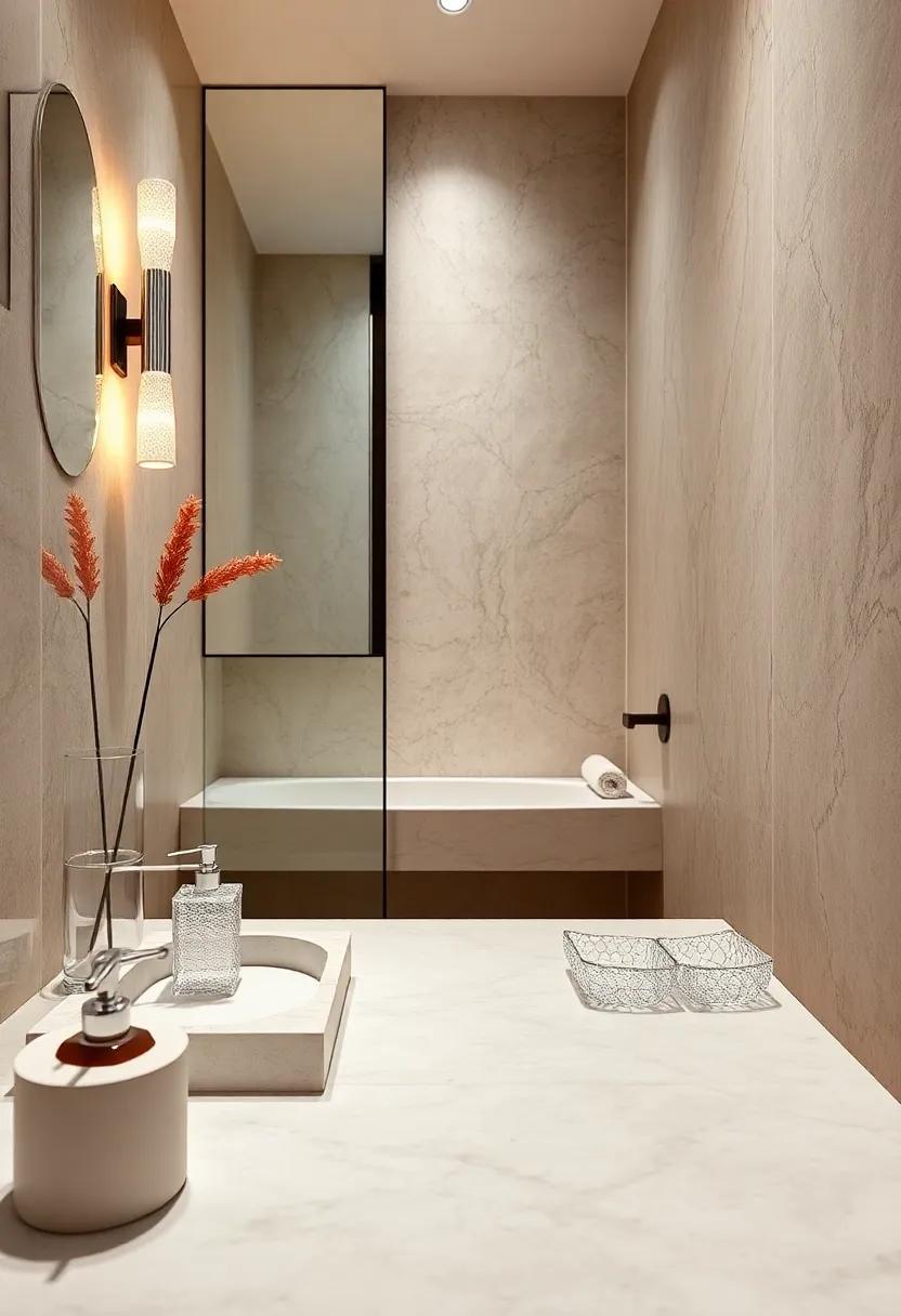 Crystal-Handled Accessories: Introduce a touch of glamour ⁣with crystal-topped soap⁣ dispensers and toothbrush holders that sparkle in⁣ the light