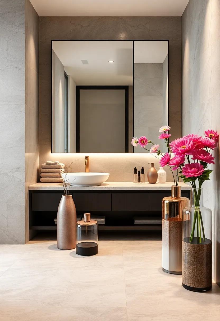 Decorative Vases: Incorporate stunning vases filled with fresh flowers or greenery for a⁢ natural touch that brightens⁤ your luxury space