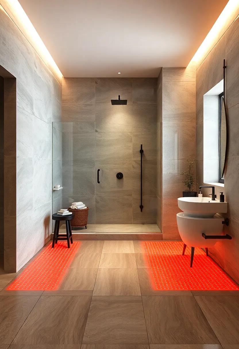 Experience⁣ the ultimate⁤ in relaxation‌ with a ⁤steam ⁣shower ⁢that pairs perfectly with‌ plush heated floors, ‌creating a ‍harmonious space that soothes⁣ both body and mind