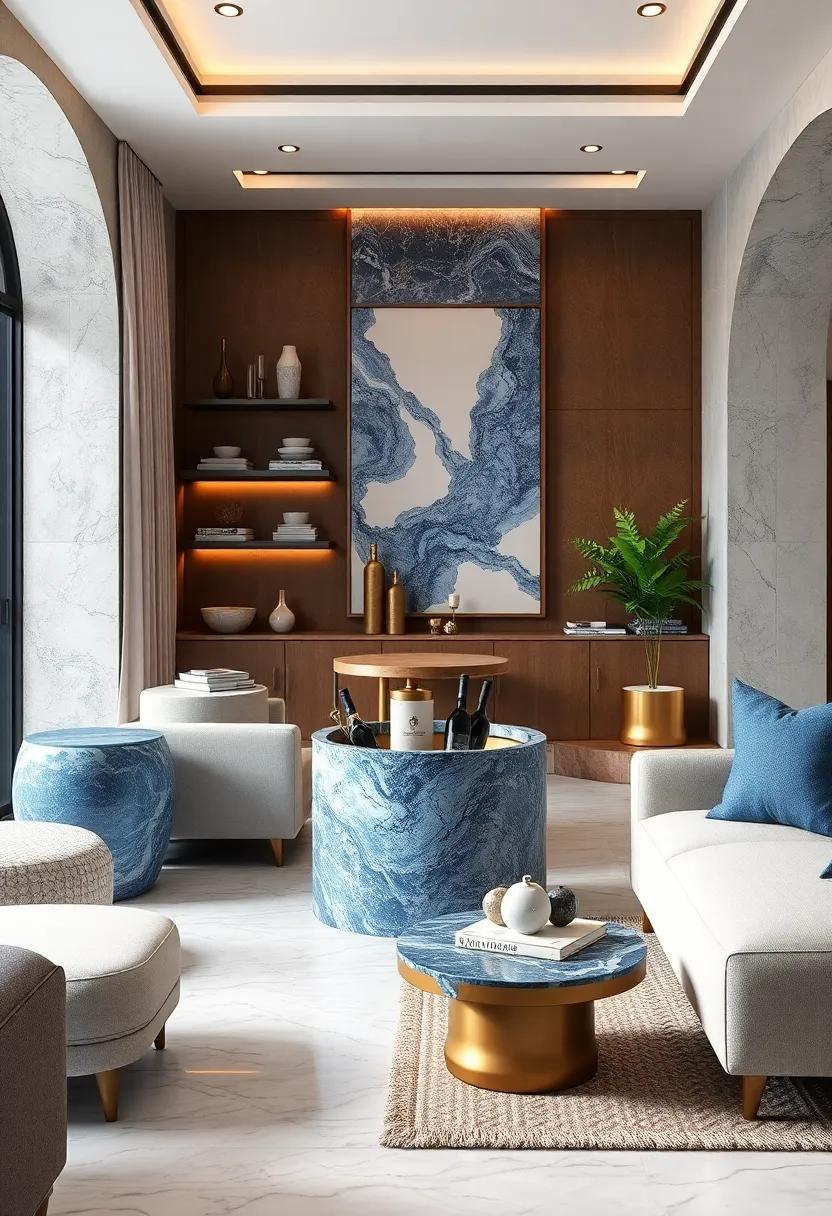Blue Marble Wine Coolers: Keep your favorite wines at the perfect temperature while adding a luxurious element to your dining or entertaining spaces
