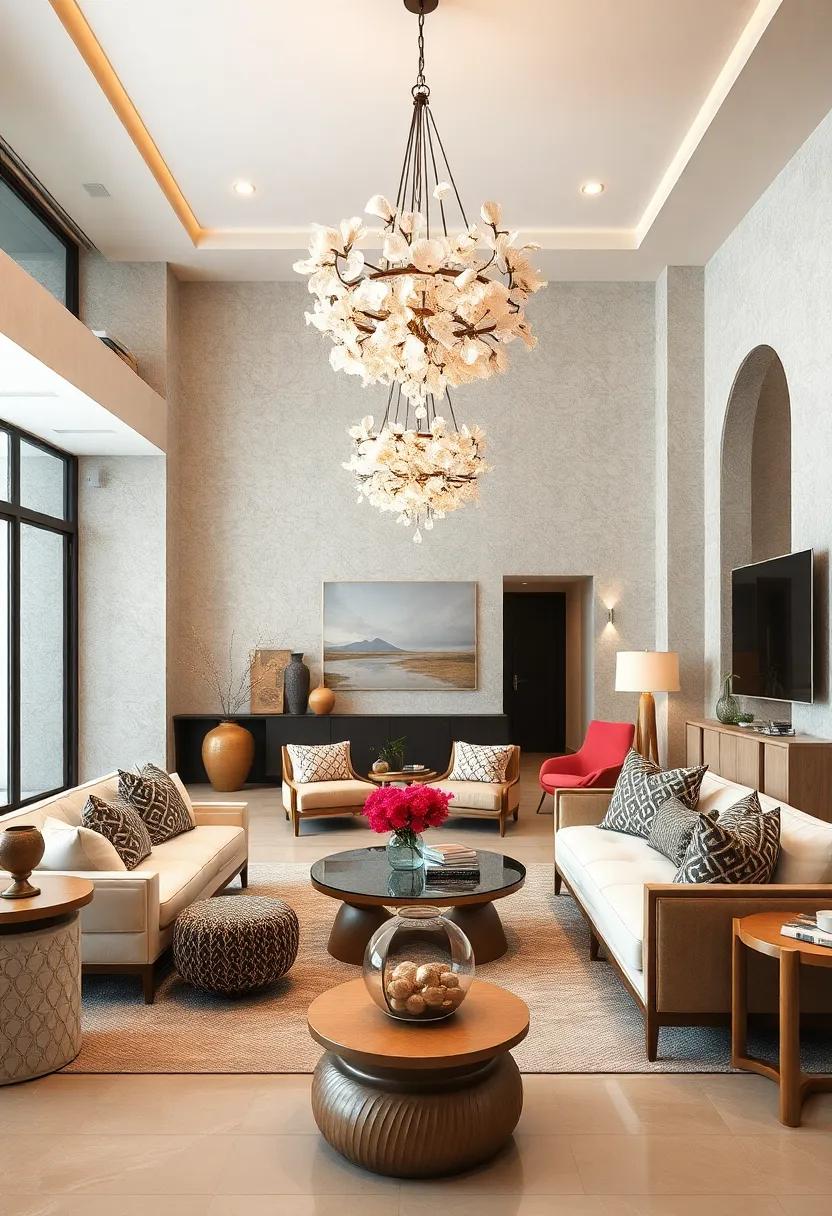 Utilize Statement Lighting: Opt for striking chandeliers or unique fixtures made with shells, glass, or metals to add a touch of sophistication while keeping the coastal theme