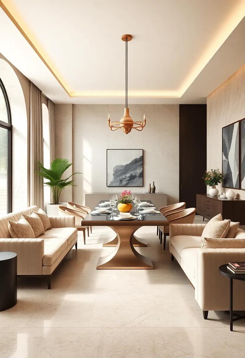 Uncover the charm of a soft beige and ivory combo, where layered textures soften the starkness of monochrome, making the space inviting yet chic