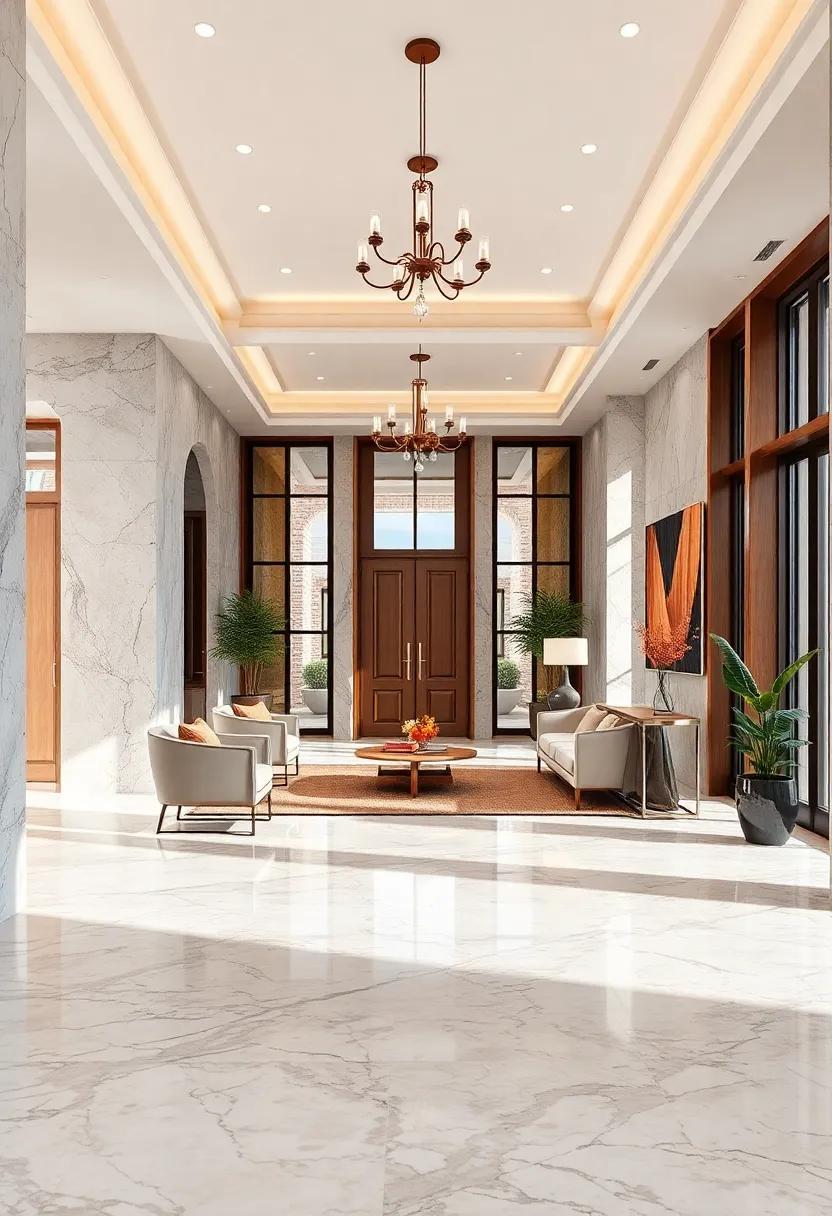 Architectural Harmony: Integrating Marble Floors with Entryway Features