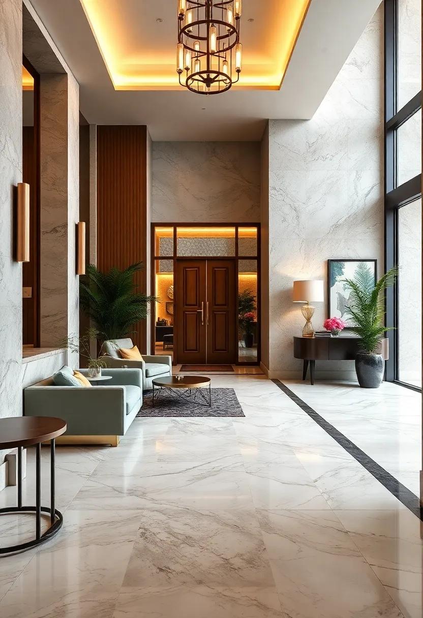 Elevating First Impressions with Luxurious Marble Flooring Features
