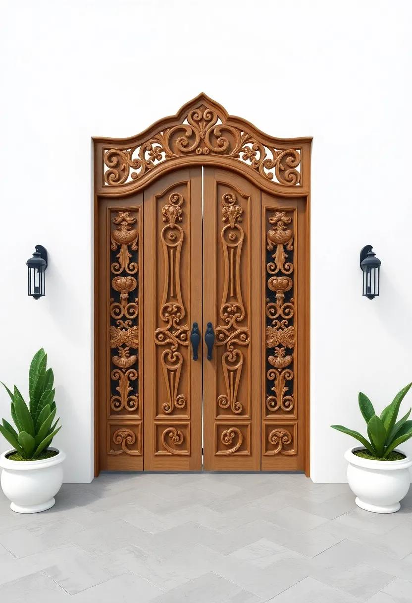 Ornately Carved Garden Gates: Make a ‌striking first impression with a beautifully carved wooden gate, introducing an element of craftsmanship to your space