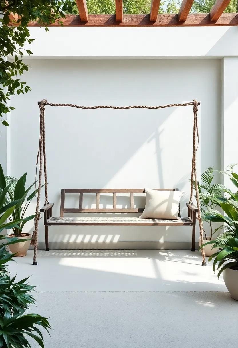 Unique Seating Arrangements: Opt ‍for ‍artistic ⁣benches or‌ swings that double as both ​functional seating and eye-catching decor