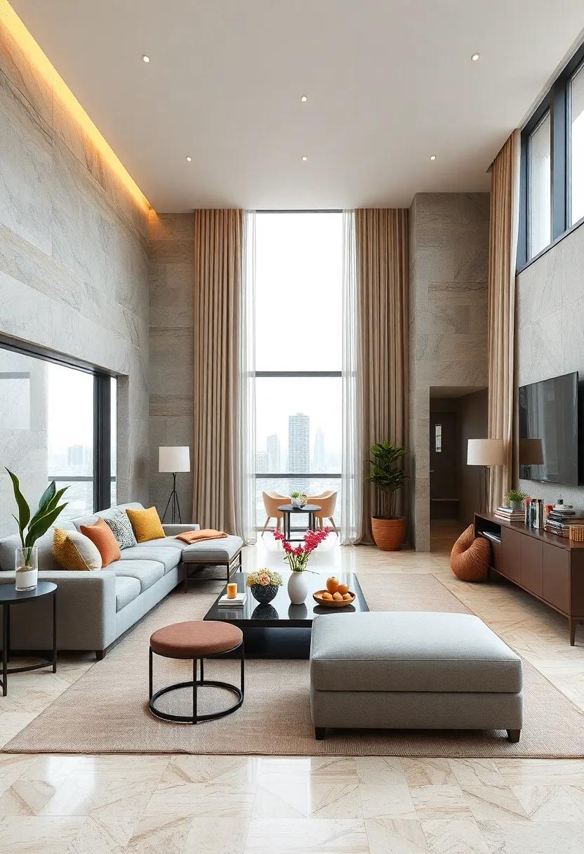 Elevate Your Living Room with Luxurious textures and Cozy⁢ Accents