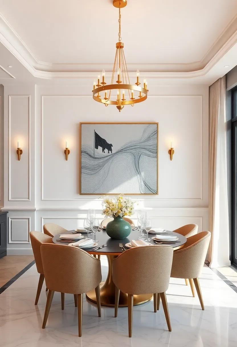 The Allure of Golden lighting: A Statement Maker for Sophisticated Dining Areas